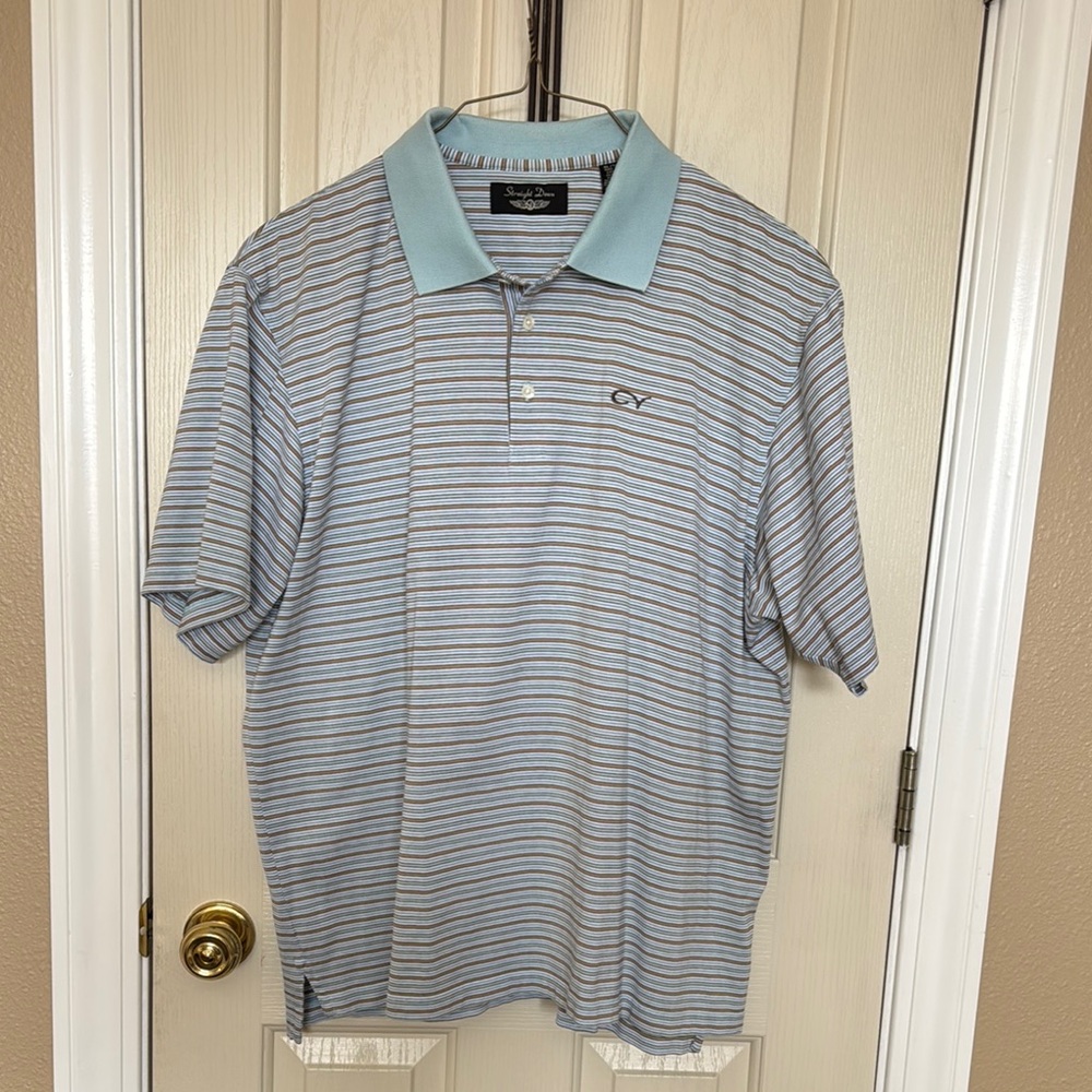 Golf / Polo Shirt with Striped Pattern